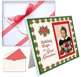 Holiday Hugs for Great Grandma - Christmas Picture Frame Gift Package