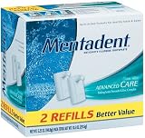 Mentadent Anticavity Fluoride Toothpaste Advanced Care, Clean Mint, 5.25-Ounce Refills in 2-Count Boxes (Pack of 3)