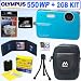Olympus Stylus 550WP 10MP Waterproof Digital Camera (Blue) + 2GB Accessory Kit