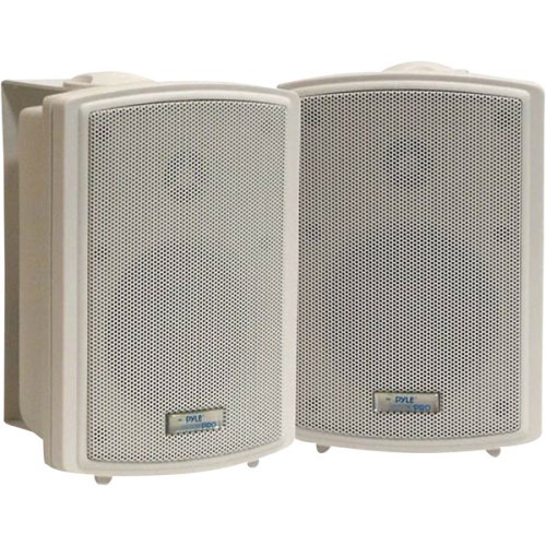 Pyle Home PDWR3T 3.5-Inch Indoor/Outdoor Waterproof Speakers with 15-Watt 70V Transformer