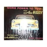 1954 WILLYS AERO Sales Brochure Literature Book by Willys