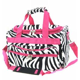 Zebra Hot Pink Duffel 16 Inch by