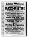 Historic Print (L): Attention Workingmen! Mass-Meeting To-Night at 7:30 o'clock, Haym...
