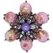 Purple Acrylic Pearl Flower Pin Brooch