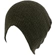 Gossip Girl Ribbed Beanie Slouchy Knit Hat Dark Gray