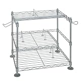 Wire 3-Tier Gaming Rack- Silver(45506016)