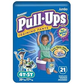 Pull-Ups Training Pants for Boys, 4T-5T, Jumbo Pack, 21 Training Pants