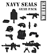 Navy Seals Gear Pack in White (12 Pieces) - LEGO Compatible Minifigure Pieces