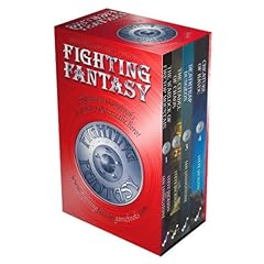 Fighting Fantasy: "Warlock of Firetop Mountain", "Citadel of Chaos", "Deathtrap Dungeon", "Creature of Havoc"