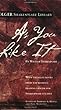 As You Like It (The New Folger Library Shakespeare)