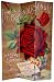 6 ft. Tall Double Sided Flower Seeds Canvas Room Divider - Roses