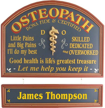 Personalized Wood Sign - OSTEOPATH
