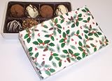 Scott's Cakes Assorted Truffles 1/2 Pound Holly Box