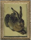 Dollhouse Artwork Art Print of a Durer Rabbit Painting