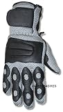 NEW LEATHER MESH GLOVES MOTORCYCLE BIKE GLOVE Gray