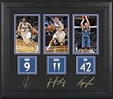 Kevin Love, Ricky Rubio, and Jose Barea Framed 4x6 Photograph | Details: Minnesota Timberwolves , with Facsimile Signatures