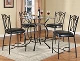 Union Square Round Glass Top Counter Height Table