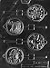 12 Days Of X-mas Pop 1-4 Christmas Candy Mold Chocolate