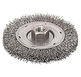 Bosch WB569 4-Inch Crimped Carbon Steel Wire Wheel, 5/8-Inch x 11 Thread Arbor