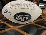 DARRELLE REVIS SIGNED AUTOGRAPHED NEW YORK JETS LOGO FOOTBALL W/ HOLOGRAM + COA