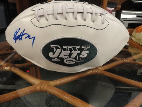 DARRELLE REVIS SIGNED AUTOGRAPHED NEW YORK JETS LOGO FOOTBALL W/ HOLOGRAM + COA