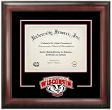 University of Wisconsin Badgers Matted Diploma Frame