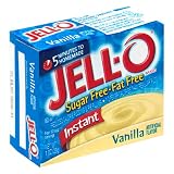 Jell-O Sugar-Free Instant Pudding & Pie Filling, Vanilla, 1-Ounce Boxes (Pack of 24)