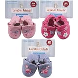 Girls Applique Slip-on Baby Booties