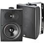 Athena AS-06 2-Way Outdoor Speakers with Brackets, Matte Black (Pair)