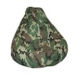Print and Plush Camouflage Extra Large Size Bean Bag Chair By Elite Furniture