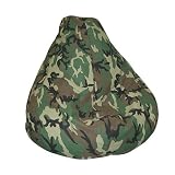 Print and Plush Camouflage Extra Large Size Bean Bag Chair By Elite Furniture