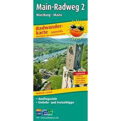 Radwanderkarte Main-Radweg 2 W�rzburg-Mainz: Mit Ausflugszielen, Einkehr- & Freizeittipps, wetterfest, reissfest, abwischbar, GPS-genau. 1:50000