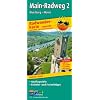 Radwanderkarte Main-Radweg 2 W�rzburg-Mainz: Mit Ausflugszielen, Einkehr- & Freizeittipps, wetterfest, reissfest, abwischbar, GPS-genau. 1:50000