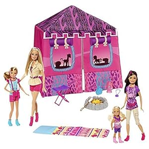 barbie camping tent playset