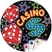 Casino 7" Paper Dessert Plates (8 count)
