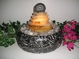 Agate Slice Fountain - Natural With Light