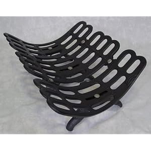 Fireplace Hearth Sampson Grate Grill - 24 Cast Iron