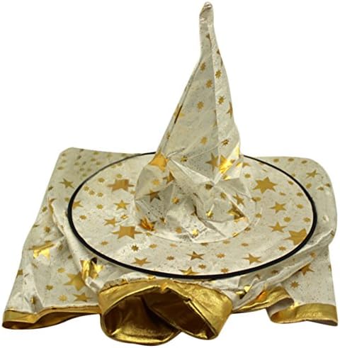 Farway Children Costume Wizard Witch Child Cloak Halloween Cape With Hat White