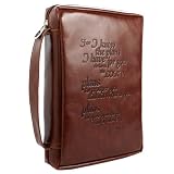 Vintage Leather-Look Jeremiah 29:11 Verse Bible / Book Cover (Large)
