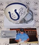 Peyton Manning Autographed/Hand Signed Indianapolis Colts Mini Helmet with SB XLI MVP Inscription