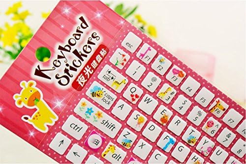 WPOS® 2Pcs Beautiful Desktop Protective Film, Cartoon Laptop Computer Keyboard Stickers/Decals Cover Protector