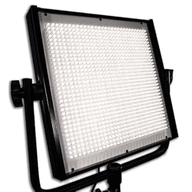 FloLight MicroBeam 1024 High Powered LED Video Light, Tungsten (3200K), Flood (60 Degrees) with DMX