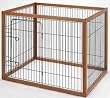 Richell Wood Pet Pen 120-90, Autumn Matte Finish