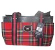 Tommy hilfiger Iconic Red Plaid Med Satchel Handbag