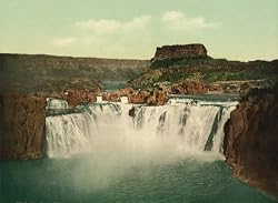 Idaho's Shoshone Falls, 1898 - Exceptional Print of a Vintage Photochrom Image from the Library of Congress Collection