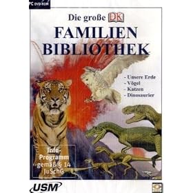 Die gro�?e Dorling Kindersley Familienbibliothek - Unsere Erde, Katzen, V�gel und Dinosaurier (DVD-ROM)