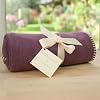 Tuppence and Crumble soft fleece buggy blanket Heather