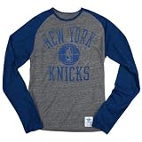 New York Knicks Grey adidas Springfield Originals Court Favorite Long Sleeve Tri-Blend Raglan T-Shirt