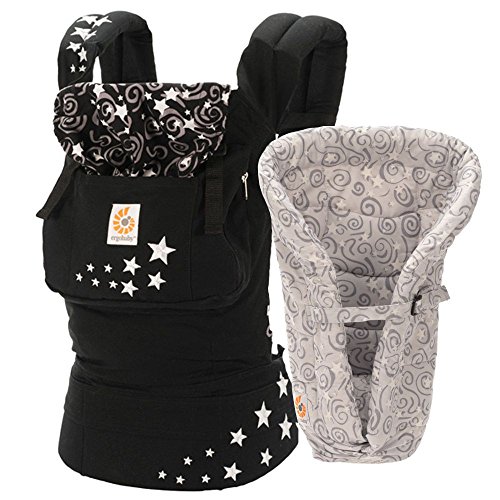ERGObaby Carrier Bundle of Joy, Original Night Sky with New Galaxy Grey Infant Insert