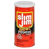 Slim Jim Pepperoni, 16-Count Canisters (Pack of 12)